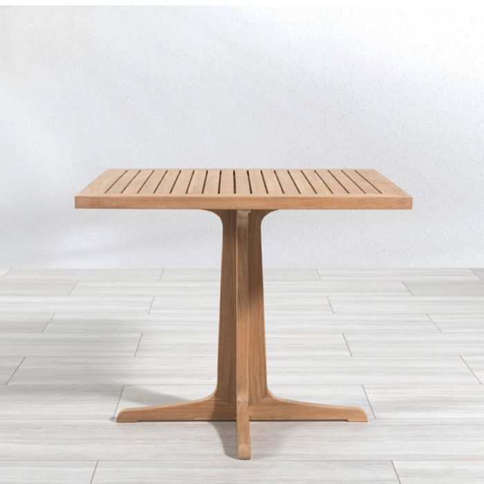 Square Teak Legs Table